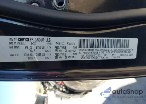 2012 Dodge Journey Se/Avp from USA, damaged, VIN 3C4PDCAB8CT276311